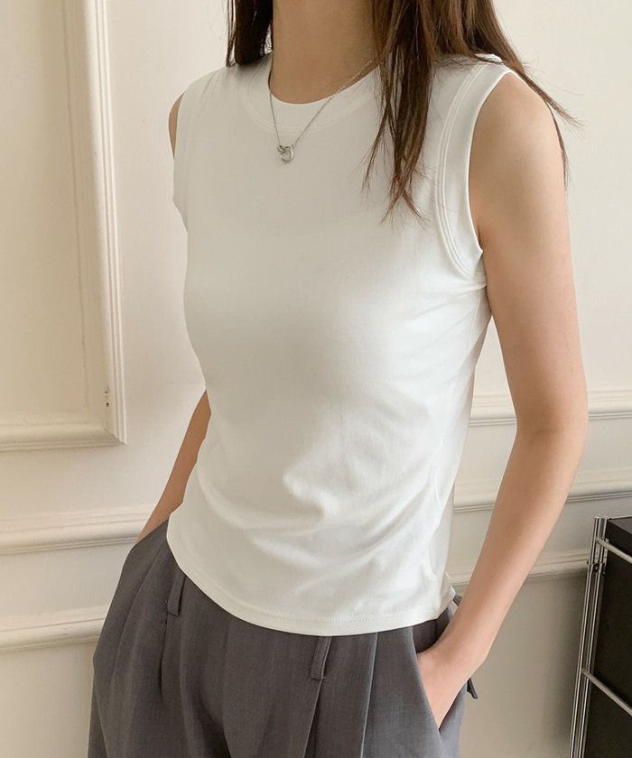 【ロワ/LOWO】のクルーネックノースリーブTシャツ カットソー インテリア・キッズ・メンズ・レディースファッション・服の通販 founy(ファウニー) https://founy.com/ ファッション Fashion レディースファッション Fashion for Women トップス・カットソー Cut & Sew Tops キャミソール&ノースリーブ Camisoles & Sleeveless Tops シャツ・ブラウス・オフィスカジュアル Elegant Blouses & Button-Ups ロングTシャツ・Tシャツ Longline T-Shirts & Tees カットソー・ベーシックTシャツ Cut-and-Sewn Tops / Stretch Tees & Basics 新作・新入荷 New Arrivals / New In カットソー Cut and Sewn Top プチプライス・低価格 Affordable / Budget Price |ID: prp329100004967165 ipo3291000000037258157