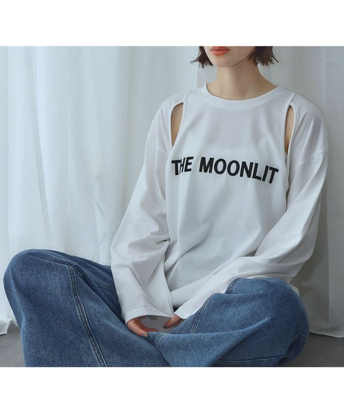 【アンピルーラ/Ampirula】の洗えるスリットショルダープリントロングスリーブTシャツ インテリア・キッズ・メンズ・レディースファッション・服の通販 founy(ファウニー) https://founy.com/ ファッション Fashion レディースファッション Fashion for Women トップス・カットソー Cut & Sew Tops シャツ・ブラウス・オフィスカジュアル Elegant Blouses & Button-Ups ロングTシャツ・Tシャツ Longline T-Shirts & Tees 新作・新入荷 New Arrivals / New In プチプライス・低価格 Affordable / Budget Price 洗える Machine Washable |ID: prp329100004967302 ipo3291000000037258932