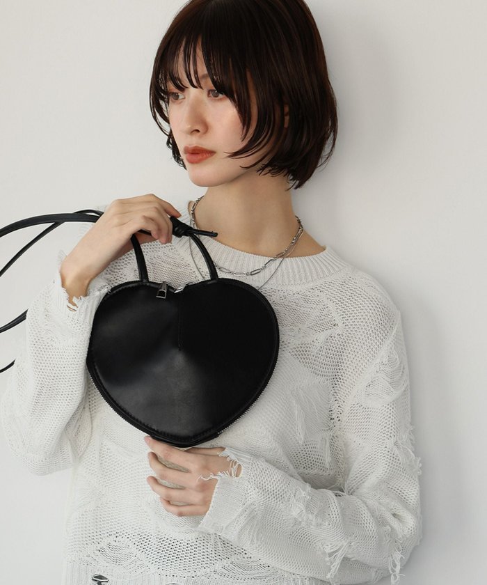 【アンピルーラ/Ampirula】のハートショルダーバッグ インテリア・キッズ・メンズ・レディースファッション・服の通販 founy(ファウニー) https://founy.com/ ファッション Fashion レディースファッション Fashion for Women バッグ Bags 新作・新入荷 New Arrivals / New In プチプライス・低価格 Affordable / Budget Price |ID: prp329100004967346 ipo3291000000037259163