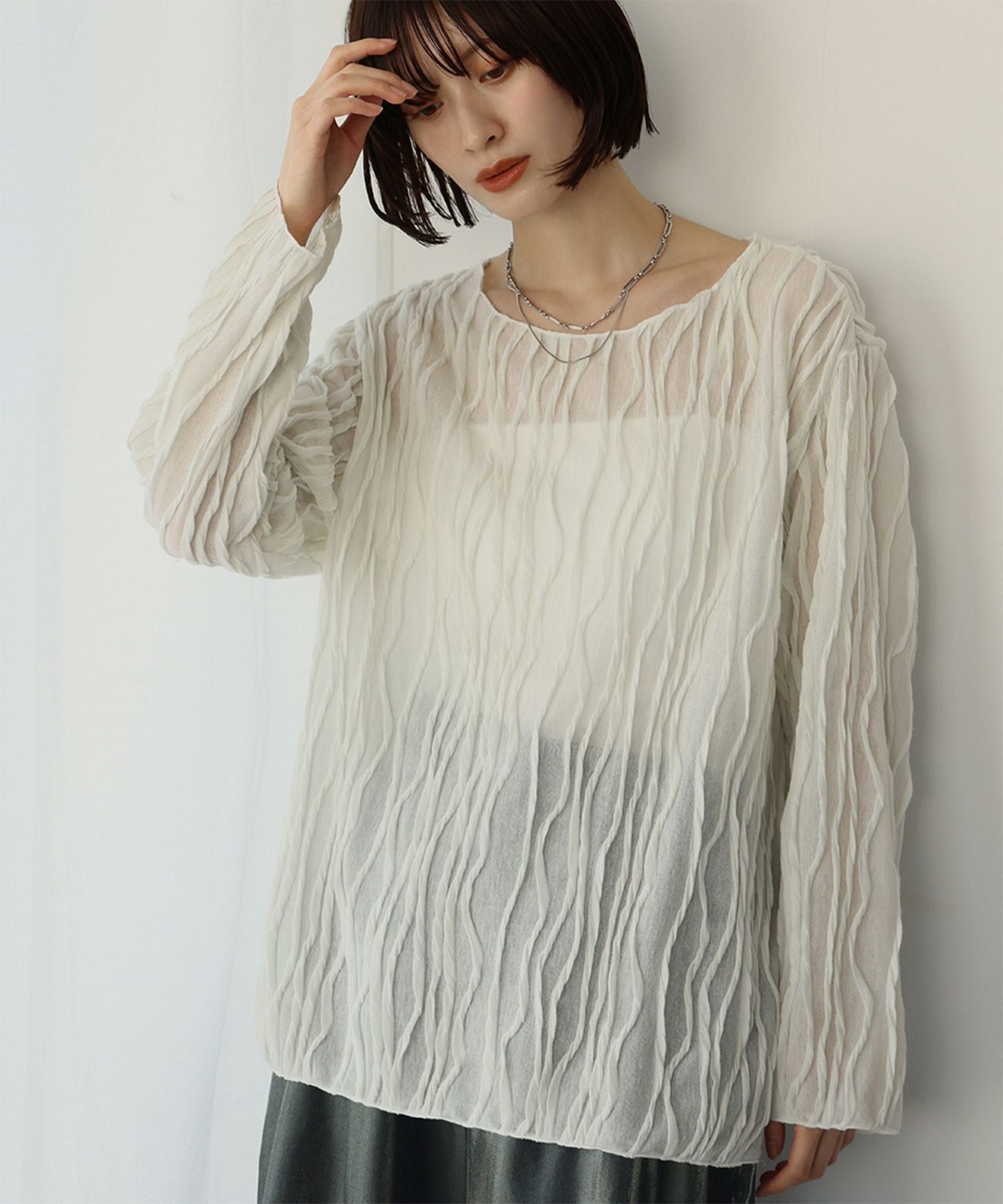 【アンピルーラ/Ampirula】の洗えるオーバーシルエットプルオーバー 大人の最旬トレンドファッション＆コーディネート founy(ファウニー) 　ファッション　Fashion　レディースファッション　Fashion for Women　トップス・カットソー　Cut & Sew Tops　カジュアルプルオーバー・ニットトップス　Pullovers & Knit Tops / Casual Pullovers　新作・新入荷　New Arrivals / New In　プチプライス・低価格　Affordable / Budget Price　洗える　Machine Washable　 other-1|ID: prp329100004967401 ipo3291000000037259317