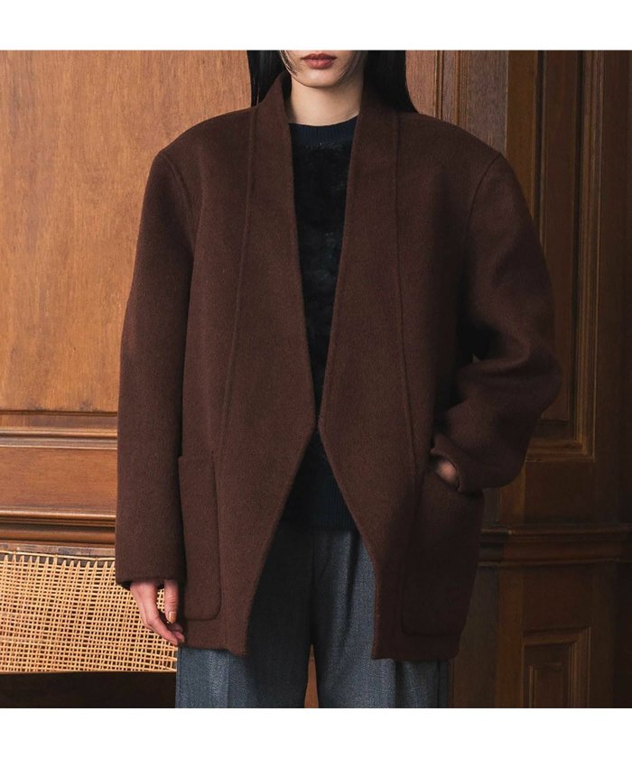 【エルフランク/ELFRANK】の【ウールコート】オーバーサイズジャケットコート インテリア・キッズ・メンズ・レディースファッション・服の通販 founy(ファウニー) https://founy.com/ ファッション Fashion レディースファッション Fashion for Women アウター Coat / Outerwear Collection コート・ロングコート・ピーコート Long Coats, Peacoats & More レディースジャケット・軽アウター Jackets 新作・新入荷 New Arrivals / New In プチプライス・低価格 Affordable / Budget Price |ID: prp329100004967408 ipo3291000000037259331