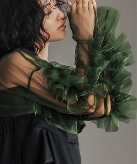 【ガール/GIRL】のチュールフリルスリーブショート丈ボレロ 大人の最旬トレンドファッション＆コーディネート founy(ファウニー) ファッション Fashion レディースファッション Fashion for Women アウター Coat / Outerwear Collection ボレロ・ショート丈ジャケット / ドレス羽織りに Boleros & Short Jackets 新作・新入荷 New Arrivals / New In プチプライス・低価格 Affordable / Budget Price ボレロ Bolero, Short Cardigan |ID:prp329100004967409