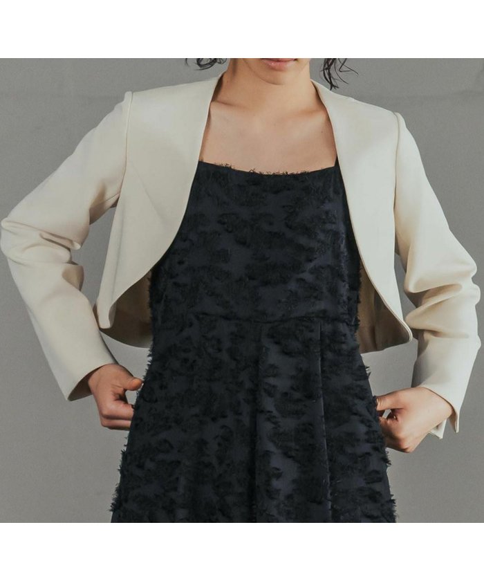 【フロリア/Flolia】のショート丈ノーカラージャケット インテリア・キッズ・メンズ・レディースファッション・服の通販 founy(ファウニー) https://founy.com/ ファッション Fashion レディースファッション Fashion for Women アウター Coat / Outerwear Collection レディースジャケット・軽アウター Jackets ノーカラージャケット / シンプル上品コーデ Collarless Jackets 新作・新入荷 New Arrivals / New In ショート Short, Short Length ジャケット Jacket, Outerwear プチプライス・低価格 Affordable / Budget Price |ID: prp329100004967411 ipo3291000000037259337