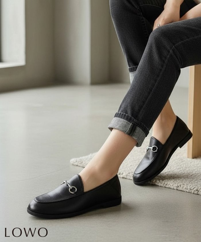 【ロワ/LOWO】のビット付きフラットローファー インテリア・キッズ・メンズ・レディースファッション・服の通販 founy(ファウニー) https://founy.com/ ファッション Fashion レディースファッション Fashion for Women 新作・新入荷 New Arrivals / New In プチプライス・低価格 Affordable / Budget Price |ID: prp329100004967422 ipo3291000000037259357
