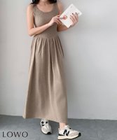 【ロワ/LOWO】のノースリーブウエスト切替マキシワンピース 大人の最旬トレンドファッション＆コーディネート founy(ファウニー) ファッション Fashion レディースファッション Fashion for Women ワンピース Dresses マキシ丈ワンピース・ロングドレス Maxi Dresses / Long One-Pieces 新作・新入荷 New Arrivals / New In ノースリーブ Sleeveless, No-Sleeve プチプライス・低価格 Affordable / Budget Price マキシ Maxi, Full Length 切替 Switching, Contrast Panel |ID:prp329100004967424