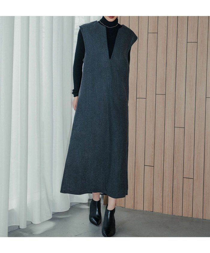 【アンピルーラ/Ampirula】のキーネックAラインロング丈ワンピース インテリア・キッズ・メンズ・レディースファッション・服の通販 founy(ファウニー) https://founy.com/ ファッション Fashion レディースファッション Fashion for Women ワンピース Dresses 新作・新入荷 New Arrivals / New In プチプライス・低価格 Affordable / Budget Price ロング Long, Long-Length |ID: prp329100004967488 ipo3291000000037259672