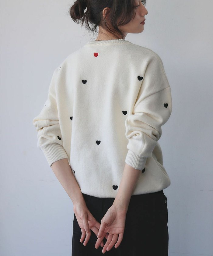 【エルフランク/ELFRANK】の《新色追加》【VERY掲載】ハート柄刺繍ニットプルオーバー インテリア・キッズ・メンズ・レディースファッション・服の通販 founy(ファウニー) https://founy.com/ ファッション Fashion レディースファッション Fashion for Women トップス・カットソー Cut & Sew Tops ニット Knit Tops & Sweaters カジュアルプルオーバー・ニットトップス Pullovers & Knit Tops / Casual Pullovers 新作・新入荷 New Arrivals / New In プチプライス・低価格 Affordable / Budget Price |ID: prp329100004967587 ipo3291000000037260123