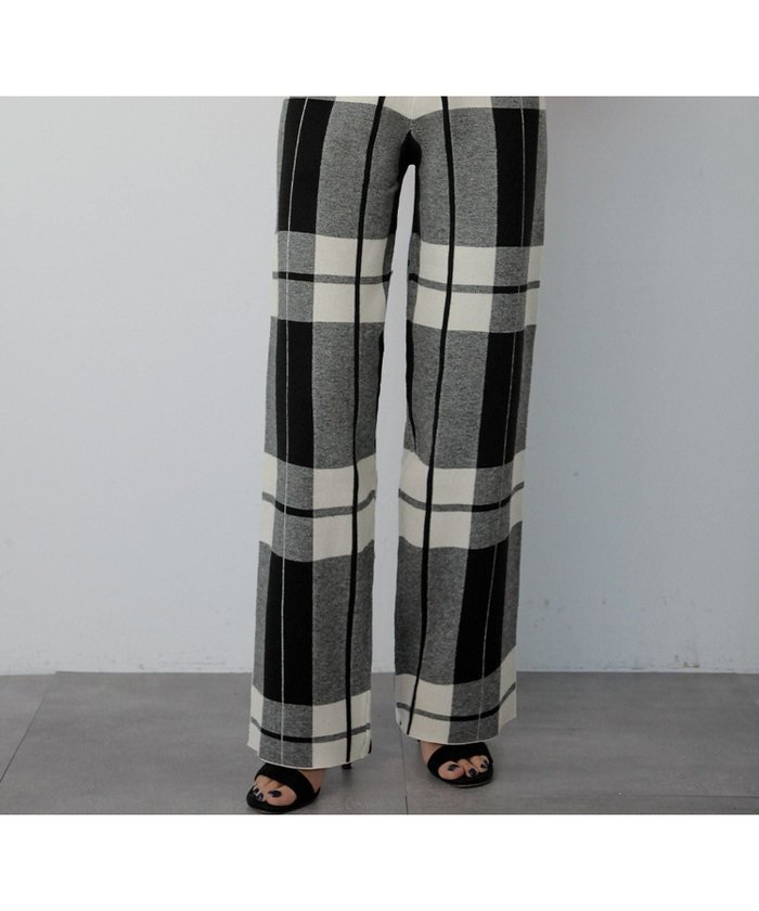 【エルフランク/ELFRANK】のチェックバギーニットパンツ インテリア・キッズ・メンズ・レディースファッション・服の通販 founy(ファウニー) https://founy.com/ ファッション Fashion レディースファッション Fashion for Women パンツ Pants & Trousers 新作・新入荷 New Arrivals / New In プチプライス・低価格 Affordable / Budget Price |ID: prp329100004967598 ipo3291000000037260164