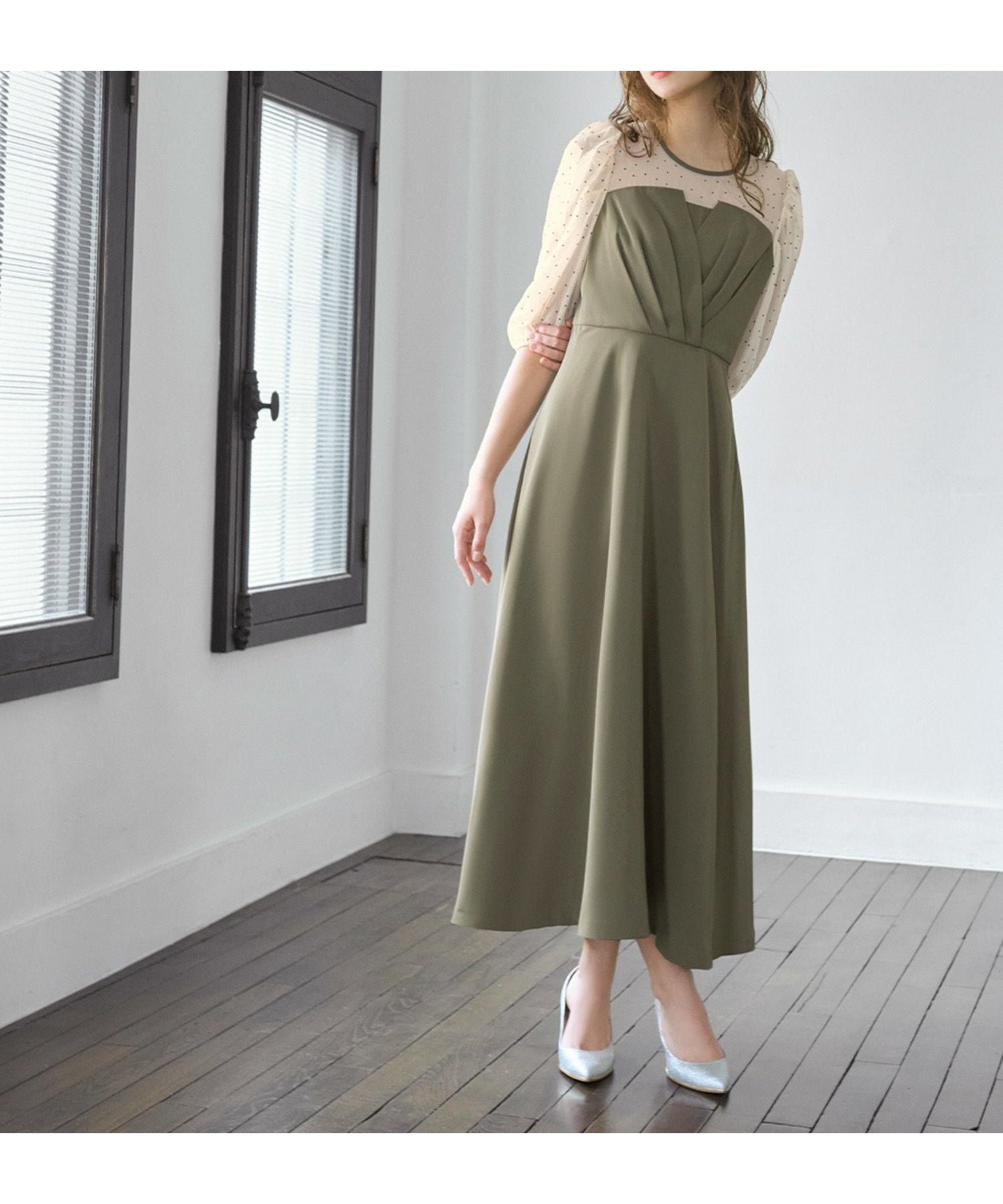 【ガール/GIRL】のドットシフォンビスチェ風レースアップリボンフレアロング丈結婚式ワンピースドレス 大人の最旬トレンドファッション＆コーディネート founy(ファウニー) 　ファッション　Fashion　レディースファッション　Fashion for Women　ワンピース　Dresses　フォーマル・パーティードレス・結婚式用ドレス　Elegant & Casual Dresses　新作・新入荷　New Arrivals / New In　ドレス　Dress, One-Piece　プチプライス・低価格　Affordable / Budget Price　結婚式　Wedding　 other-1|ID: prp329100004967993 ipo3291000000037261664