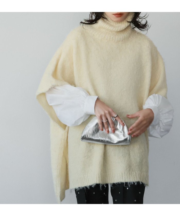 【エルフランク/ELFRANK】のハイネックニットポンチョ インテリア・キッズ・メンズ・レディースファッション・服の通販 founy(ファウニー) https://founy.com/ ファッション Fashion レディースファッション Fashion for Women アウター Coat / Outerwear Collection ポンチョ・ケープコート Ponchos & Capes トップス・カットソー Cut & Sew Tops ニット Knit Tops & Sweaters 新作・新入荷 New Arrivals / New In プチプライス・低価格 Affordable / Budget Price |ID: prp329100004968028 ipo3291000000037261773