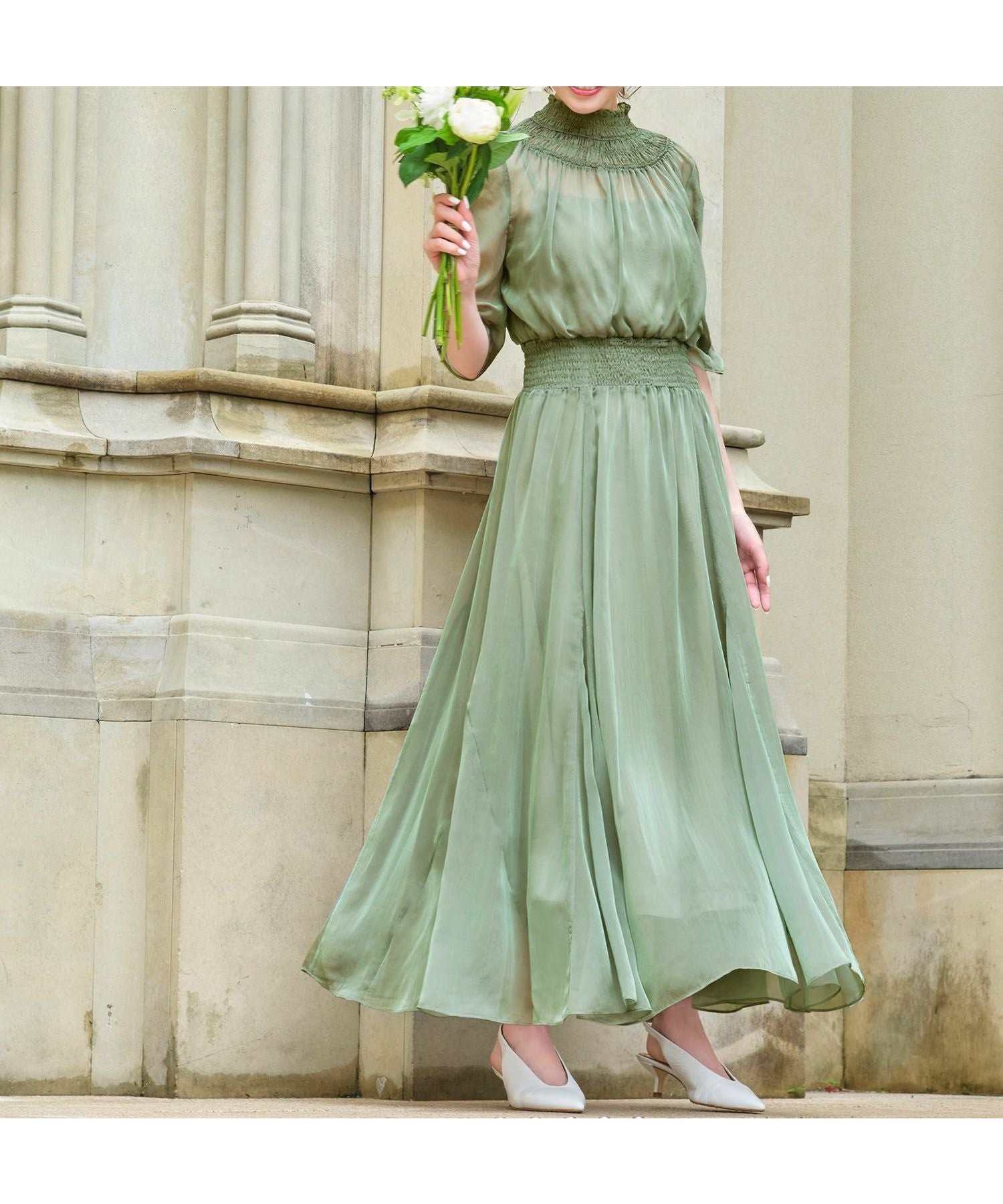 【ガール/GIRL】のシフォンシャーリングハイネックフレアロング丈結婚式ワンピースドレス 大人の最旬トレンドファッション＆コーディネート founy(ファウニー) 　ファッション　Fashion　レディースファッション　Fashion for Women　ワンピース　Dresses　フォーマル・パーティードレス・結婚式用ドレス　Elegant & Casual Dresses　新作・新入荷　New Arrivals / New In　ドレス　Dress, One-Piece　プチプライス・低価格　Affordable / Budget Price　結婚式　Wedding　 other-1|ID: prp329100004968030 ipo3291000000037261785