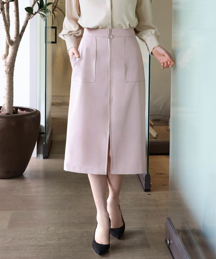 【フロリア/Flolia】のセンタージップIラインスカート インテリア・キッズ・メンズ・レディースファッション・服の通販 founy(ファウニー) https://founy.com/ ファッション Fashion レディースファッション Fashion for Women スカート Skirts 新作・新入荷 New Arrivals / New In プチプライス・低価格 Affordable / Budget Price |ID: prp329100004968069 ipo3291000000037261934