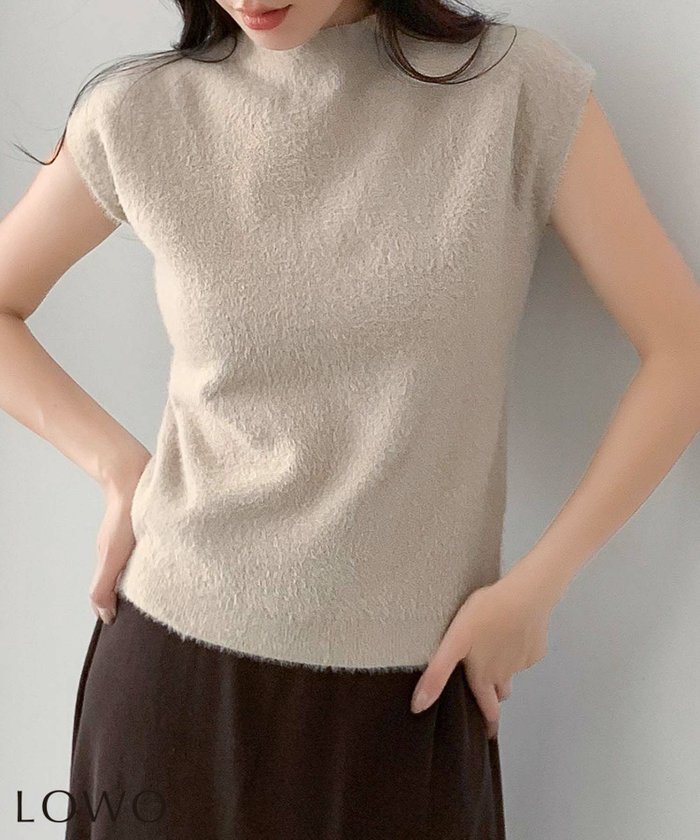 【ロワ/LOWO】のボトルネックフレンチスリーブニットトップス インテリア・キッズ・メンズ・レディースファッション・服の通販 founy(ファウニー) https://founy.com/ ファッション Fashion レディースファッション Fashion for Women トップス・カットソー Cut & Sew Tops ニット Knit Tops & Sweaters 新作・新入荷 New Arrivals / New In プチプライス・低価格 Affordable / Budget Price |ID: prp329100004968169 ipo3291000000037262275