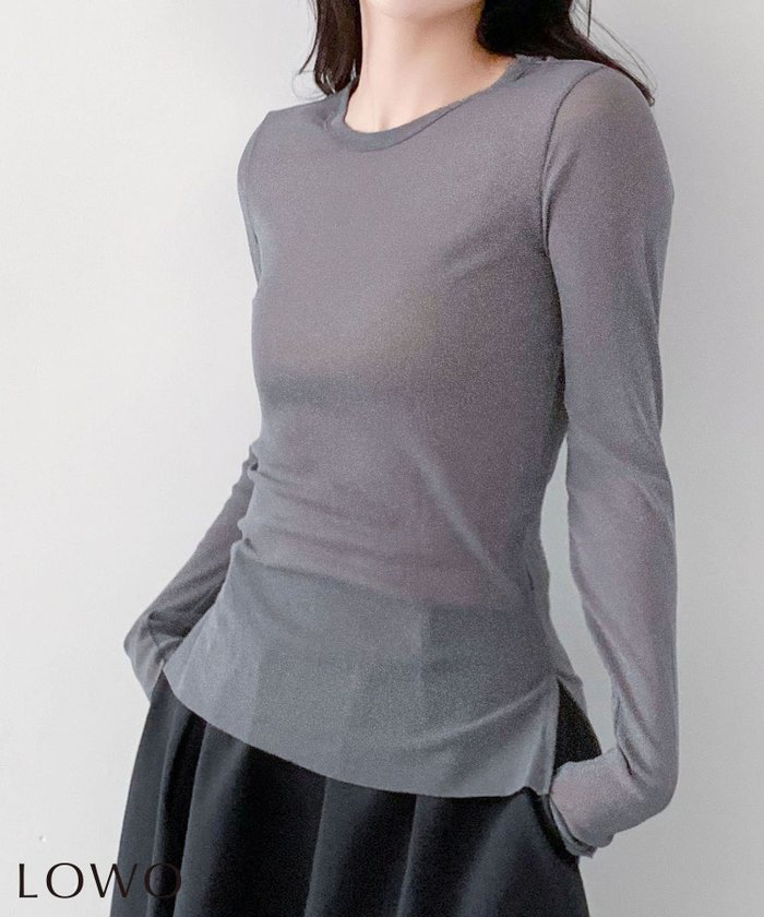 【ロワ/LOWO】の素材◎高見えラメシアートップス インテリア・キッズ・メンズ・レディースファッション・服の通販 founy(ファウニー) https://founy.com/ ファッション Fashion レディースファッション Fashion for Women トップス・カットソー Cut & Sew Tops 新作・新入荷 New Arrivals / New In プチプライス・低価格 Affordable / Budget Price |ID: prp329100004968195 ipo3291000000037262366