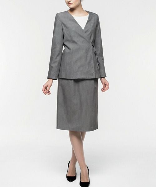 【フロリア/Flolia】のカシュクールジャケット&タイトスカートの2点セットアップスーツ インテリア・キッズ・メンズ・レディースファッション・服の通販 founy(ファウニー) https://founy.com/ ファッション Fashion レディースファッション Fashion for Women アウター Coat / Outerwear Collection レディースジャケット・軽アウター Jackets セットアップ Matching Sets スカート・ミニ/ミディ/マキシ Skirts / Mini, Midi & Maxi Skirts スーツ Business Suits & Workwear スーツジャケット・オフィスブレザー Suit Jackets / Blazers スーツスカート・ビジネス用スカート Suit Skirts / Office Skirts スーツセット・2点セット・レディーススーツ Suit Sets / 2-Piece Suits / Office Suit Sets 新作・新入荷 New Arrivals / New In スーツ Suit, Formalwear セットアップ Set-Up, Coordinated Outfit タイトスカート Pencil Skirt, Tight Skirt プチプライス・低価格 Affordable / Budget Price |ID: prp329100004968456 ipo3291000000037263174