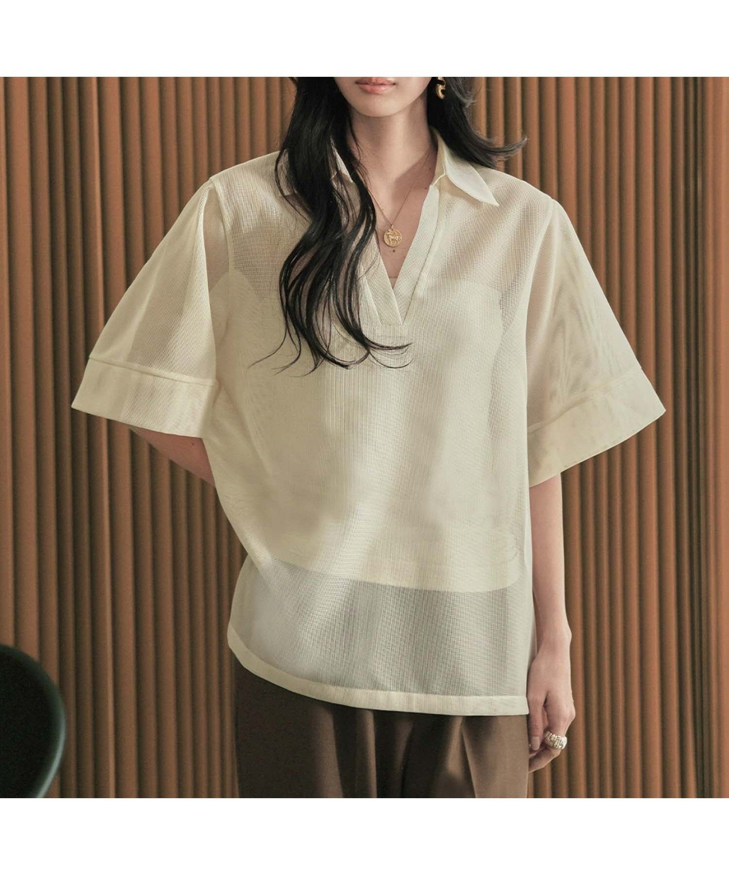 【エルフランク/ELFRANK】の【2026SS】オーバーサイズシアーカフタンブラウス Washable 大人の最旬トレンドファッション＆コーディネート founy(ファウニー) 　ファッション　Fashion　レディースファッション　Fashion for Women　トップス・カットソー　Cut & Sew Tops　シャツ・ブラウス・オフィスカジュアル　Elegant Blouses & Button-Ups　新作・新入荷　New Arrivals / New In　2026年　2026　2026春夏・S/S　Spring/Summer 2026 SS26　プチプライス・低価格　Affordable / Budget Price　 other-1|ID: prp329100004968612 ipo3291000000037263678