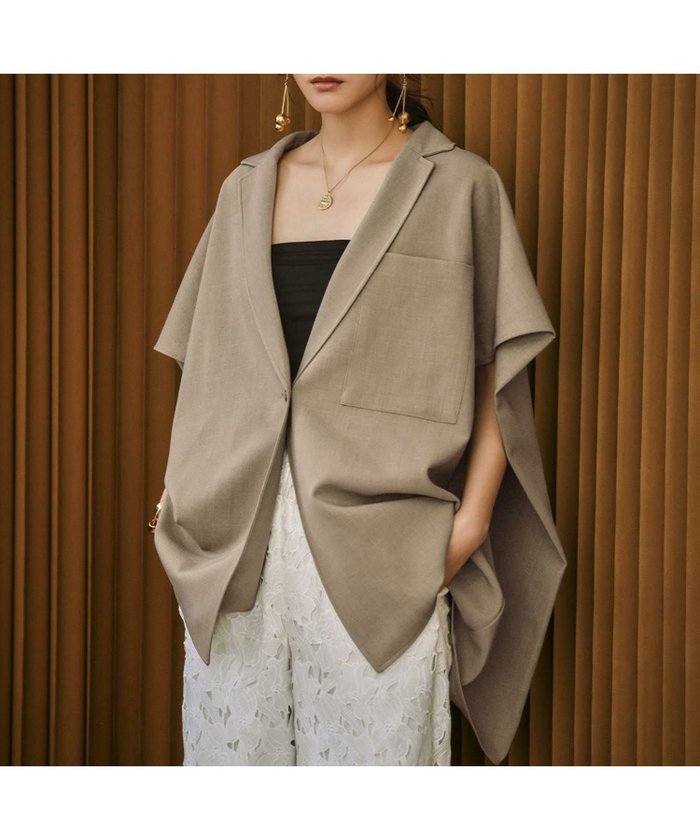 【エルフランク/ELFRANK】の【2026SS】ケープデザインオーバージレ Washable インテリア・キッズ・メンズ・レディースファッション・服の通販 founy(ファウニー) https://founy.com/ ファッション Fashion レディースファッション Fashion for Women アウター Coat / Outerwear Collection トップス・カットソー Cut & Sew Tops ベスト&ジレ / 重ね着スタイル Vests & Gilets 新作・新入荷 New Arrivals / New In 2026年 2026 2026春夏・S/S Spring/Summer 2026 SS26 プチプライス・低価格 Affordable / Budget Price |ID: prp329100004968621 ipo3291000000037263736
