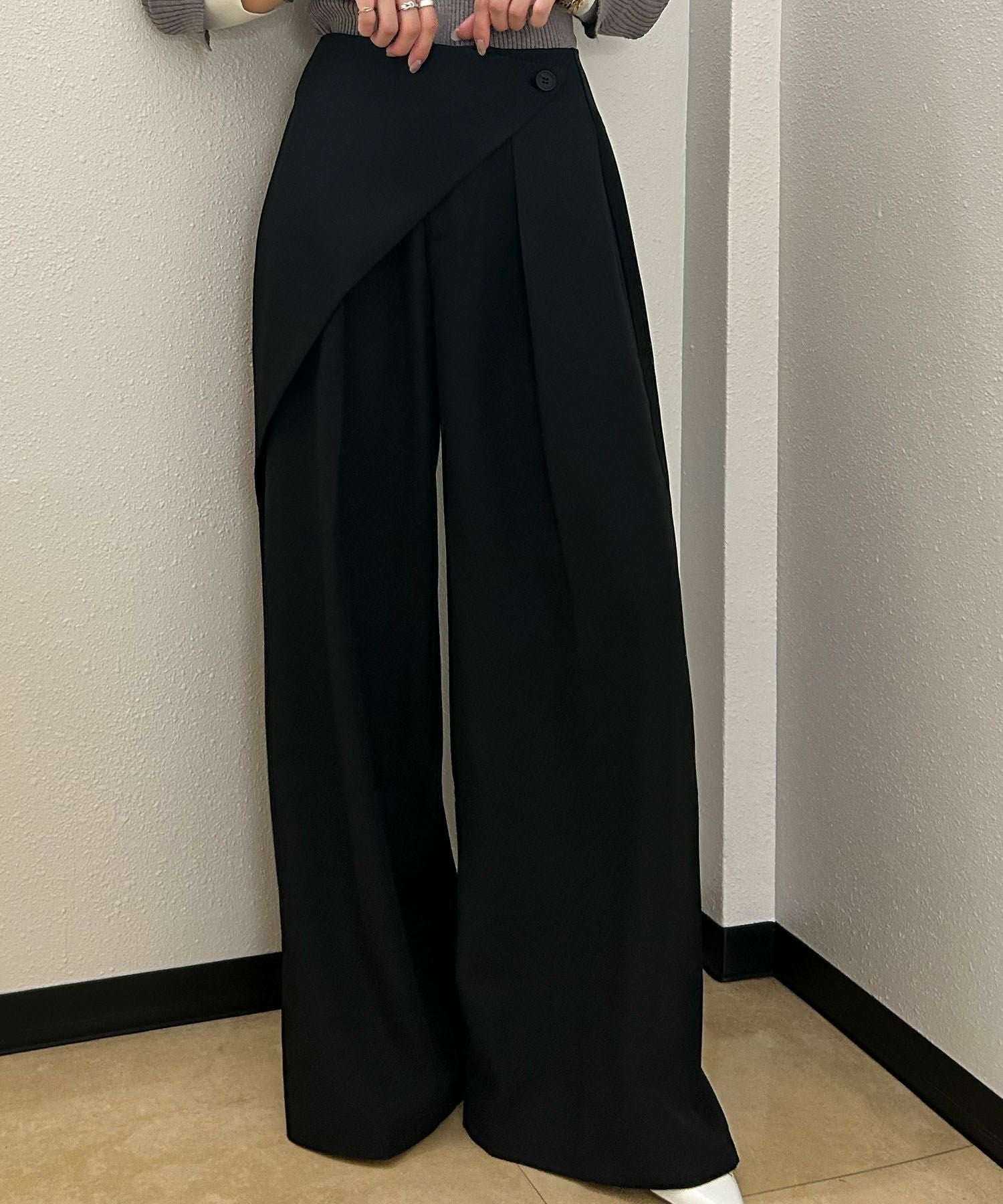 【アンピルーラ/Ampirula】のラップデザインワイドパンツ 大人の最旬トレンドファッション＆コーディネート founy(ファウニー) 　ファッション　Fashion　レディースファッション　Fashion for Women　パンツ　Pants & Trousers　新作・新入荷　New Arrivals / New In　プチプライス・低価格　Affordable / Budget Price　 other-1|ID: prp329100004968661 ipo3291000000037263890