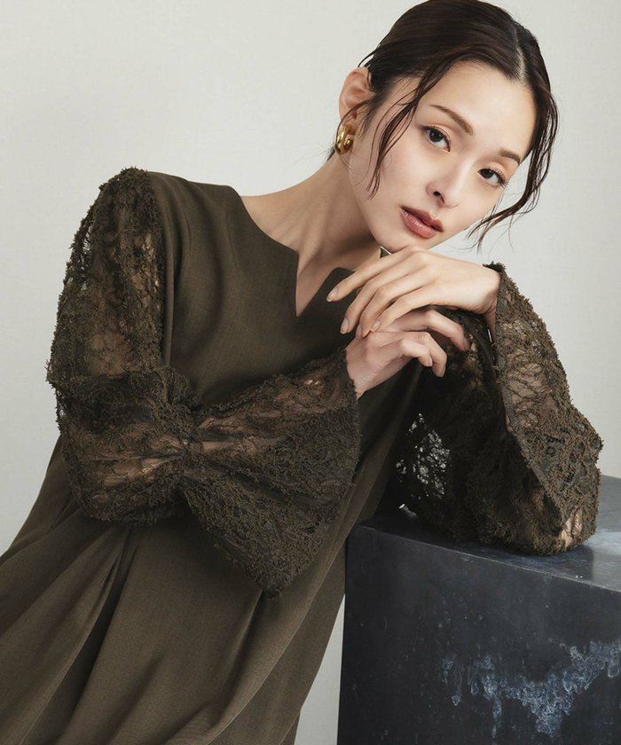 【フロリア/Flolia】のレーススリーブワンピーススーツ インテリア・キッズ・メンズ・レディースファッション・服の通販 founy(ファウニー) https://founy.com/ ファッション Fashion レディースファッション Fashion for Women ワンピース Dresses 新作・新入荷 New Arrivals / New In プチプライス・低価格 Affordable / Budget Price |ID: prp329100004968721 ipo3291000000037264110