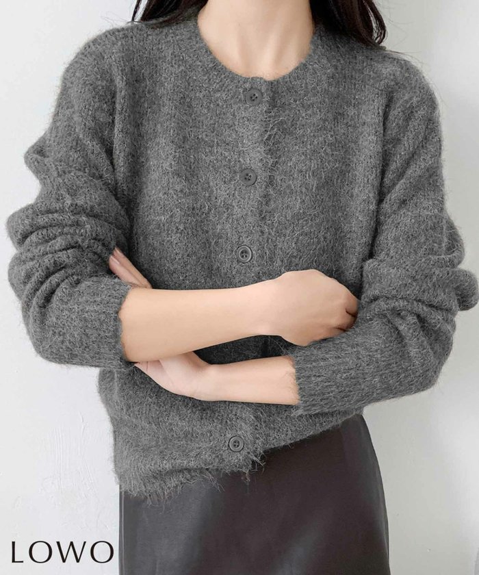 【ロワ/LOWO】のクルーネックシンプルニットカーディガン インテリア・キッズ・メンズ・レディースファッション・服の通販 founy(ファウニー) https://founy.com/ ファッション Fashion レディースファッション Fashion for Women トップス・カットソー Cut & Sew Tops ニット Knit Tops & Sweaters カーディガン・羽織り Layered Style Cardigans 新作・新入荷 New Arrivals / New In プチプライス・低価格 Affordable / Budget Price |ID: prp329100004968804 ipo3291000000037264390