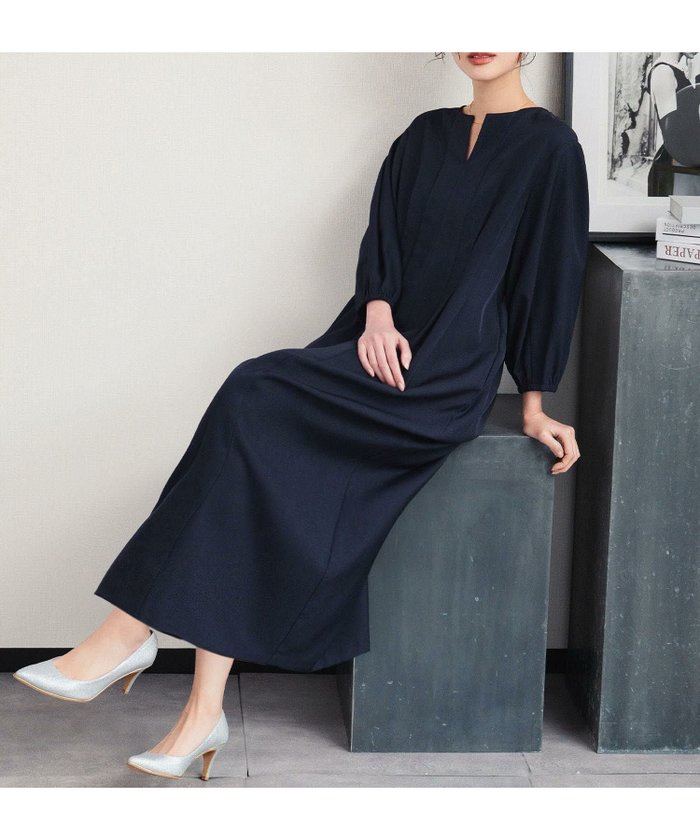 【フロリア/Flolia】の洗えるウエストタックコクーンワンピーススーツ インテリア・キッズ・メンズ・レディースファッション・服の通販 founy(ファウニー) https://founy.com/ ファッション Fashion レディースファッション Fashion for Women ワンピース Dresses 新作・新入荷 New Arrivals / New In プチプライス・低価格 Affordable / Budget Price 洗える Machine Washable |ID: prp329100004968816 ipo3291000000037264427