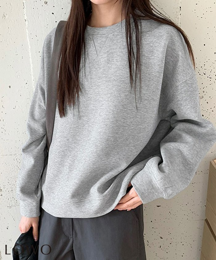 【ロワ/LOWO】の綿混無地シンプルスウェットプルオーバー インテリア・キッズ・メンズ・レディースファッション・服の通販 founy(ファウニー) https://founy.com/ ファッション Fashion レディースファッション Fashion for Women トップス・カットソー Cut & Sew Tops レディースパーカー・カジュアルフーディー Casual Hoodies & Sweatshirts カジュアルプルオーバー・ニットトップス Pullovers & Knit Tops / Casual Pullovers スウェット・クルーネックトップス Sweatshirts & Crewnecks / Relaxed Fit Sweat Tops 新作・新入荷 New Arrivals / New In プチプライス・低価格 Affordable / Budget Price |ID: prp329100004968859 ipo3291000000037264575