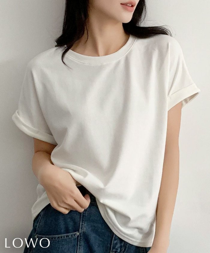 【ロワ/LOWO】のしっかり素材の大人Tシャツ|選べる11色 インテリア・キッズ・メンズ・レディースファッション・服の通販 founy(ファウニー) https://founy.com/ ファッション Fashion レディースファッション Fashion for Women トップス・カットソー Cut & Sew Tops シャツ・ブラウス・オフィスカジュアル Elegant Blouses & Button-Ups ロングTシャツ・Tシャツ Longline T-Shirts & Tees 新作・新入荷 New Arrivals / New In プチプライス・低価格 Affordable / Budget Price |ID: prp329100004968869 ipo3291000000037264617