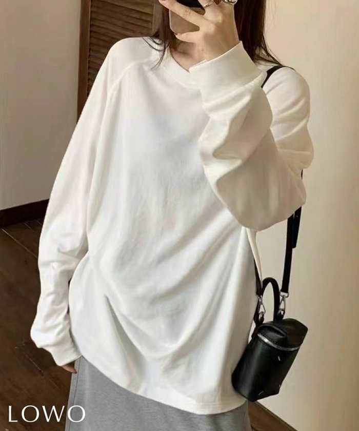 【ロワ/LOWO】のしっかり素材の大人ロンT|前後差×スリットでおしゃれ見え インテリア・キッズ・メンズ・レディースファッション・服の通販 founy(ファウニー) https://founy.com/ ファッション Fashion レディースファッション Fashion for Women トップス・カットソー Cut & Sew Tops ロングTシャツ・Tシャツ Longline T-Shirts & Tees 新作・新入荷 New Arrivals / New In スリット Slit, Slit Detail プチプライス・低価格 Affordable / Budget Price |ID: prp329100004968870 ipo3291000000037264622