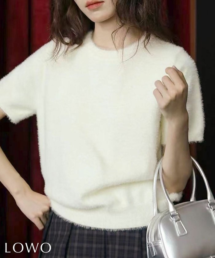 【ロワ/LOWO】のシャギーニット半袖プルオーバー インテリア・キッズ・メンズ・レディースファッション・服の通販 founy(ファウニー) https://founy.com/ ファッション Fashion レディースファッション Fashion for Women トップス・カットソー Cut & Sew Tops ニット Knit Tops & Sweaters カジュアルプルオーバー・ニットトップス Pullovers & Knit Tops / Casual Pullovers 新作・新入荷 New Arrivals / New In プチプライス・低価格 Affordable / Budget Price 半袖 Short Sleeve, Half Sleeve |ID: prp329100004968882 ipo3291000000037264661