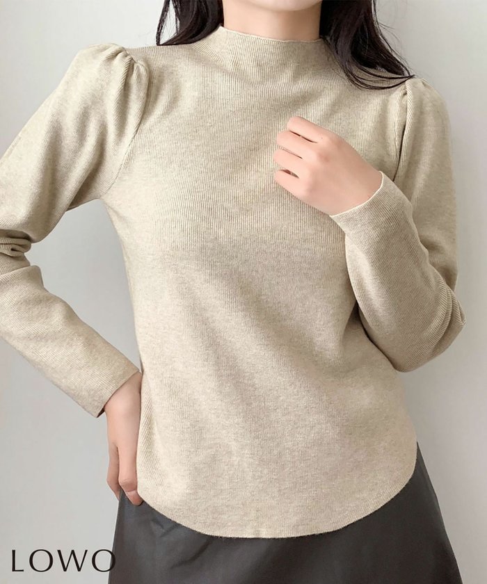 【ロワ/LOWO】のモックネックパフスリーブニットプルオーバー インテリア・キッズ・メンズ・レディースファッション・服の通販 founy(ファウニー) https://founy.com/ ファッション Fashion レディースファッション Fashion for Women トップス・カットソー Cut & Sew Tops ニット Knit Tops & Sweaters カジュアルプルオーバー・ニットトップス Pullovers & Knit Tops / Casual Pullovers 新作・新入荷 New Arrivals / New In プチプライス・低価格 Affordable / Budget Price |ID: prp329100004968894 ipo3291000000037264705