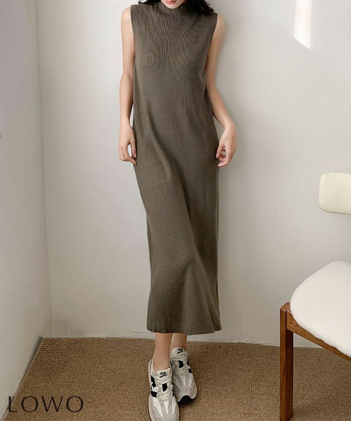 【ロワ/LOWO】のモックネックノースリーブニットタイトワンピース インテリア・キッズ・メンズ・レディースファッション・服の通販 founy(ファウニー) https://founy.com/ ファッション Fashion レディースファッション Fashion for Women ワンピース Dresses 新作・新入荷 New Arrivals / New In プチプライス・低価格 Affordable / Budget Price |ID: prp329100004968899 ipo3291000000037264717