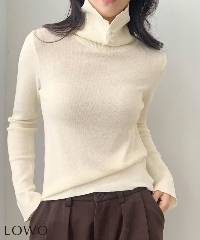 【ロワ/LOWO】のハイネックニットプルオーバー インテリア・キッズ・メンズ・レディースファッション・服の通販 founy(ファウニー) https://founy.com/ ファッション Fashion レディースファッション Fashion for Women トップス・カットソー Cut & Sew Tops ニット Knit Tops & Sweaters カジュアルプルオーバー・ニットトップス Pullovers & Knit Tops / Casual Pullovers 新作・新入荷 New Arrivals / New In プチプライス・低価格 Affordable / Budget Price |ID: prp329100004968900 ipo3291000000037264722