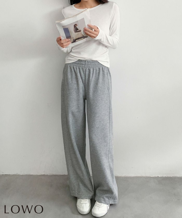 【ロワ/LOWO】のスウェットワイドパンツ インテリア・キッズ・メンズ・レディースファッション・服の通販 founy(ファウニー) https://founy.com/ ファッション Fashion レディースファッション Fashion for Women パンツ Pants & Trousers 新作・新入荷 New Arrivals / New In プチプライス・低価格 Affordable / Budget Price |ID: prp329100004968903 ipo3291000000037264733