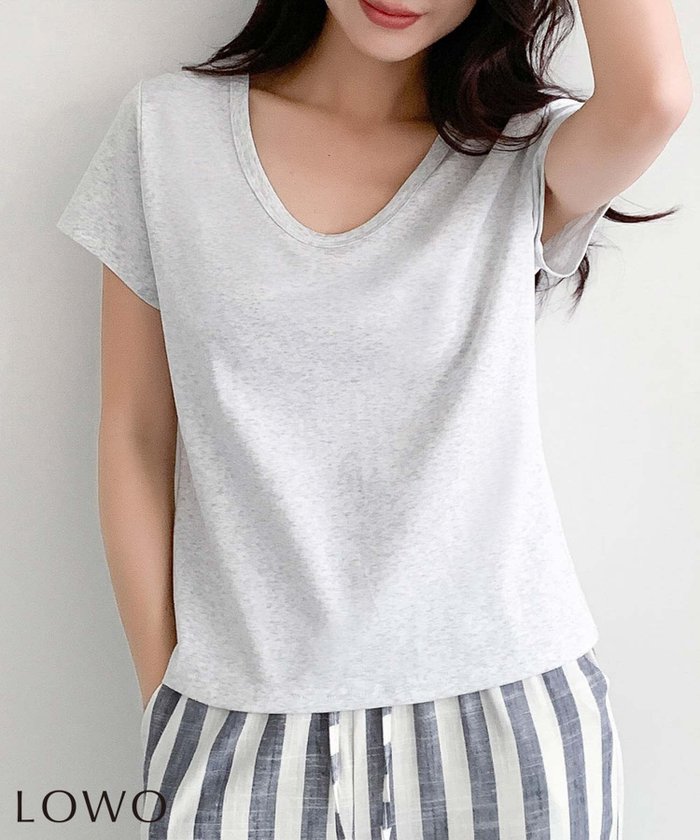 【ロワ/LOWO】の綿混クルーネックショート丈Tシャツカットソー インテリア・キッズ・メンズ・レディースファッション・服の通販 founy(ファウニー) https://founy.com/ ファッション Fashion レディースファッション Fashion for Women トップス・カットソー Cut & Sew Tops シャツ・ブラウス・オフィスカジュアル Elegant Blouses & Button-Ups ロングTシャツ・Tシャツ Longline T-Shirts & Tees カットソー・ベーシックTシャツ Cut-and-Sewn Tops / Stretch Tees & Basics 新作・新入荷 New Arrivals / New In カットソー Cut and Sewn Top プチプライス・低価格 Affordable / Budget Price |ID: prp329100004984212 ipo3291000000037337688